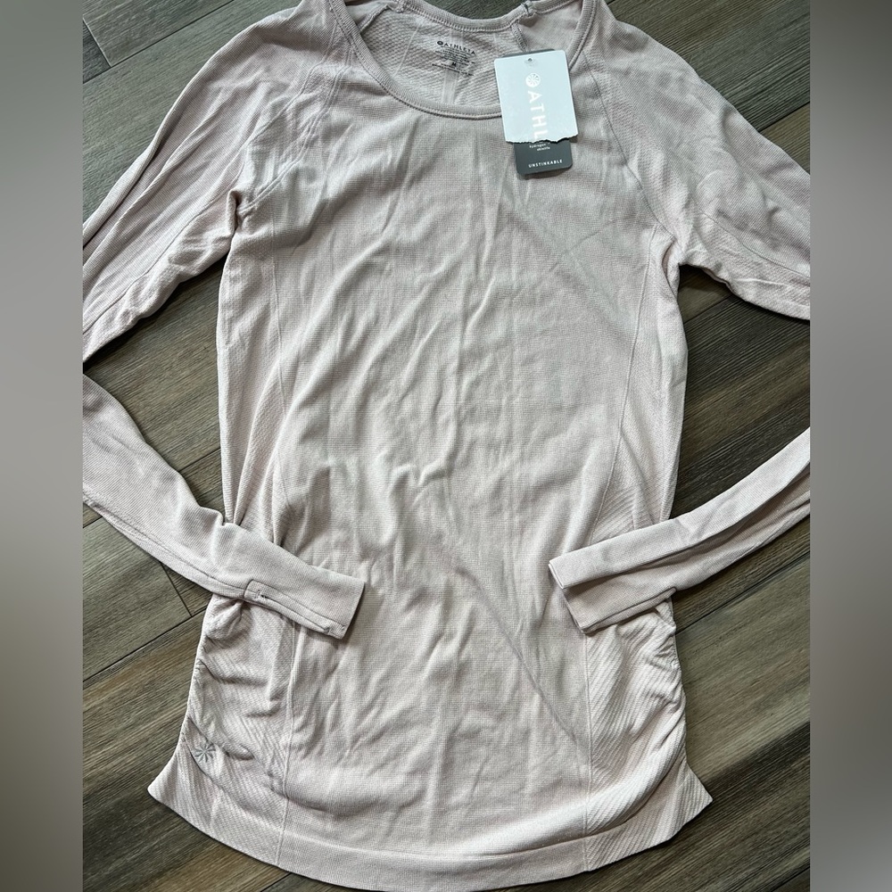 NWT Athleta‎ Shine Speedlight Top- Pink- Medium - Picture 2 of 11